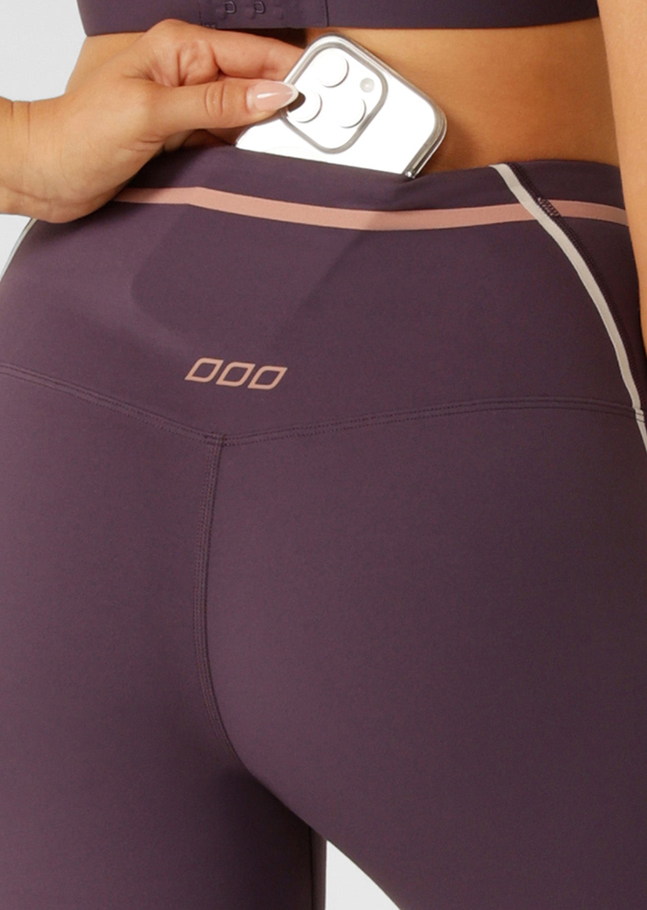 Lorna Jane Podium Ankle Biter Leggings - Midnight Plum