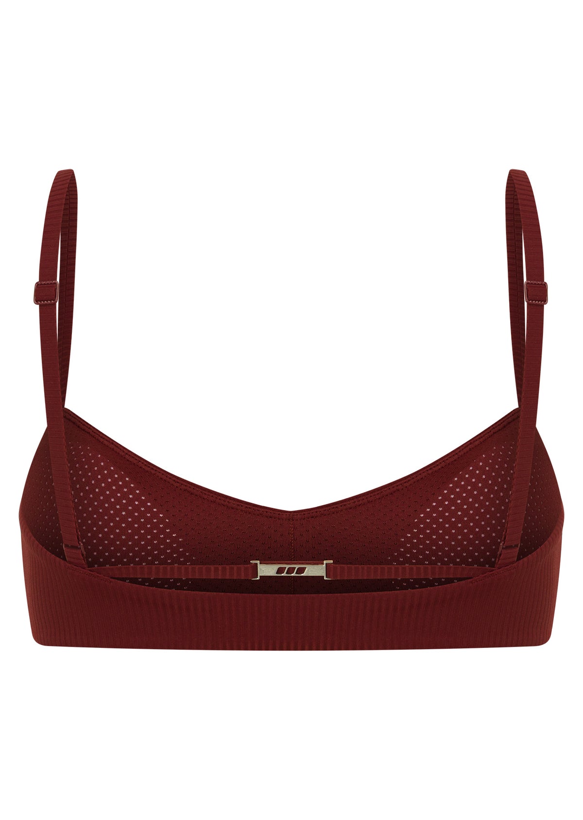 Lorna Jane Dolce Vita Rib Sports Bra - Dark Ruby
