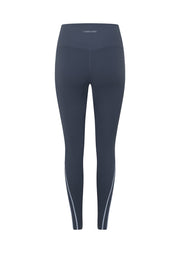 Lorna Jane Second Nature Luxe Rib Ankle Biter Leggings - Dark Powder Grey