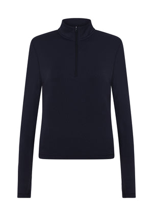 Lorna Jane Iconic Active 1/4 Zip Top - Midnight Blue