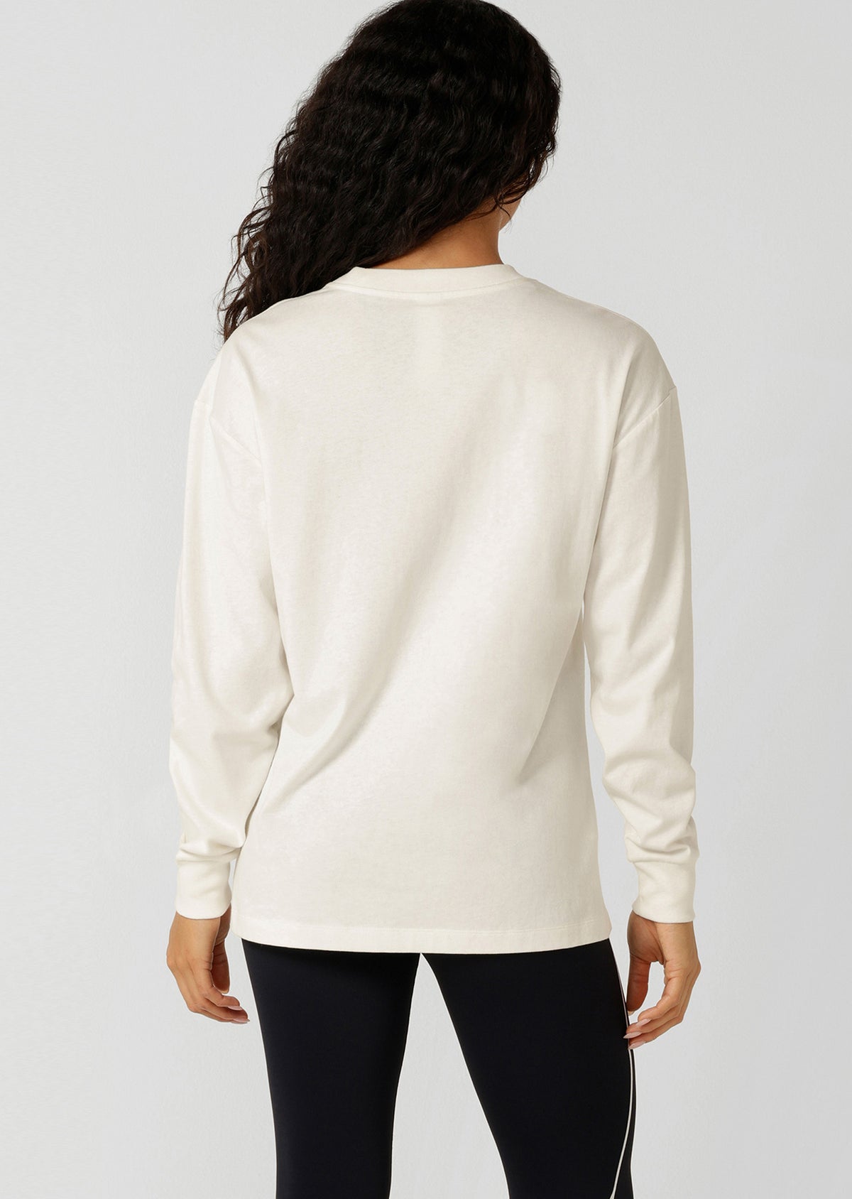 Lorna Jane Country Club Long Sleeve T-Shirt - Porcelain
