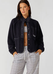 Lorna Jane On The Move Sports Fleece Jacket - Midnight Blue
