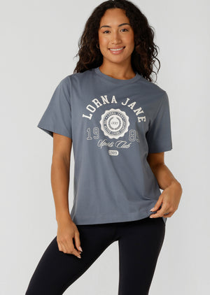 Lorna Jane Active Living Relaxed T-Shirt - Powder Grey