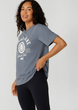 Lorna Jane Active Living Relaxed T-Shirt - Powder Grey