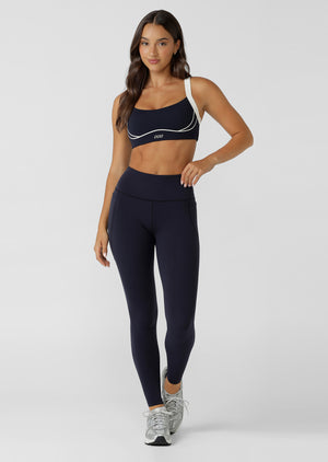Lorna Jane Speed Set High Support Sports Bra - Midnight Blue