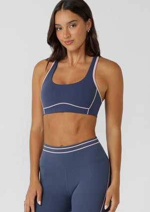 Lorna Jane Advantage High Support Sports Bra - Ash Blue