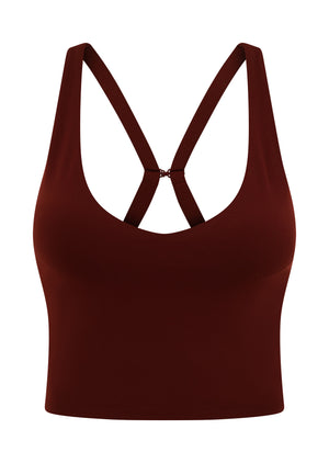 Lorna Jane Move Well Bra Tank Combo - Dark Ruby