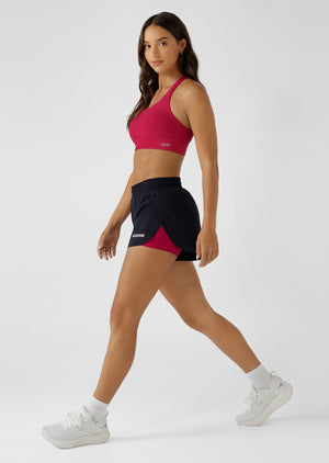 Lorna Jane Limited Edition Lightspeed Phone Pocket Run Shorts - Midnight Blue