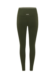Lorna Jane Iconic Luxe Active Rib Ankle Biter Leggings - Luxury Green