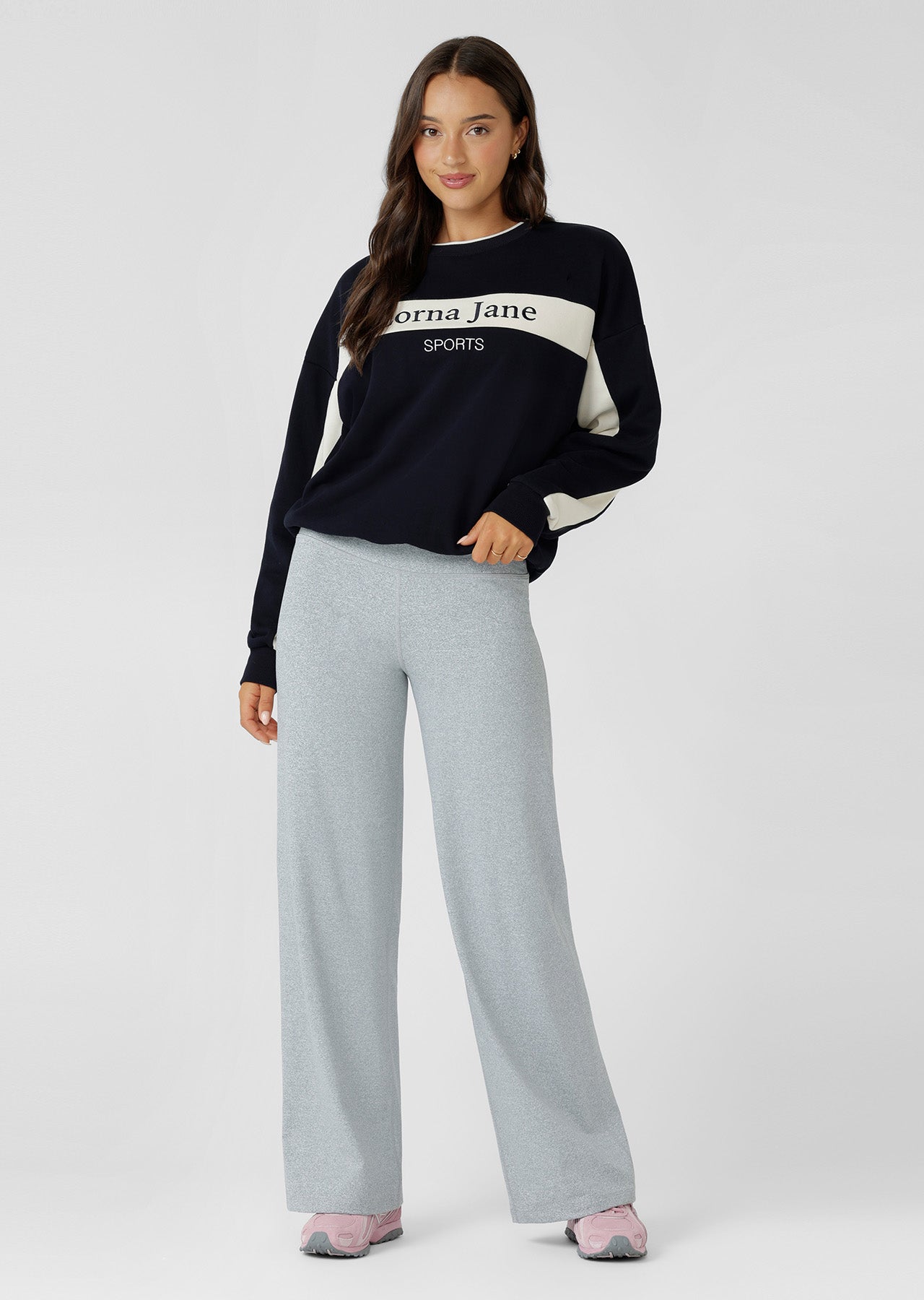 Lorna Jane True Comfort Midrise Active Pants - Grey Marl