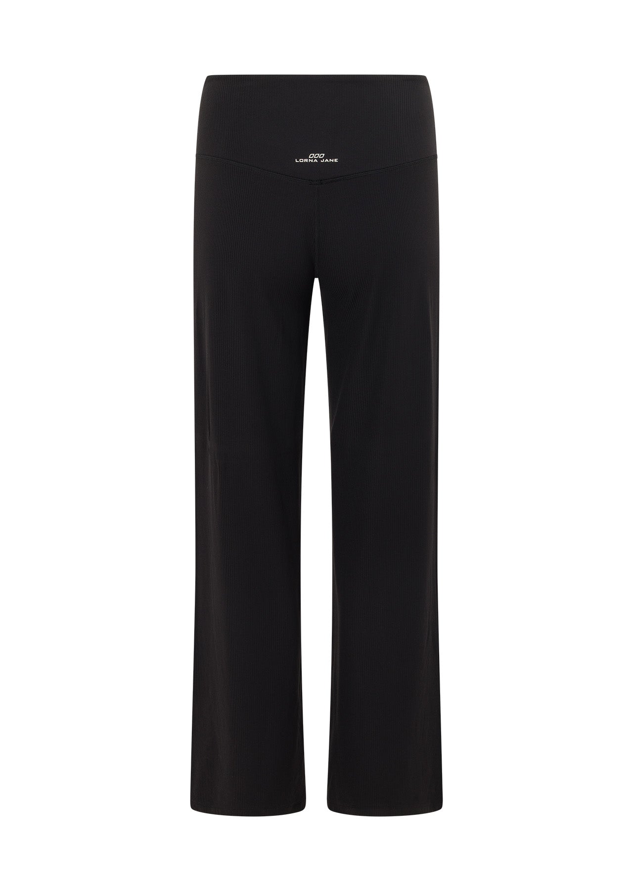 Lorna Jane Ultra Plush Luxe Rib Wide Leg Pants - Black