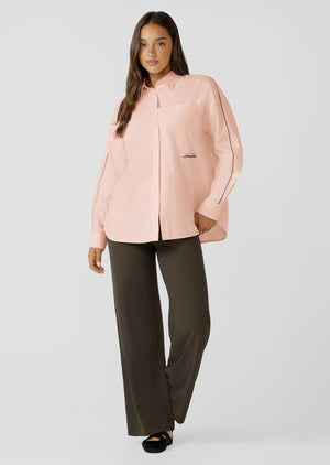 Lorna Jane Ultra Plush Luxe Rib Wide Leg Pants - Dark Khaki Haze
