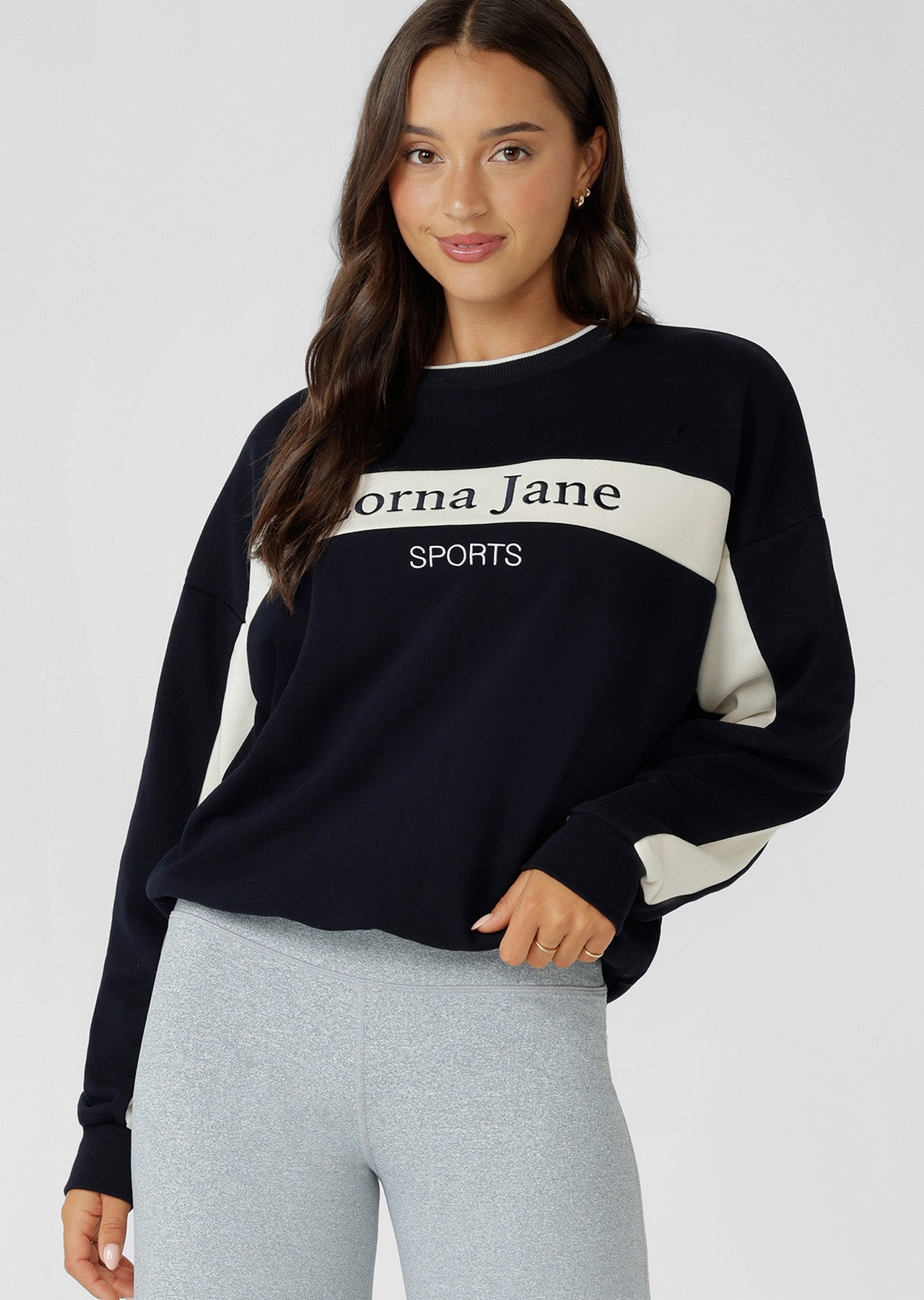 Lorna Jane Heritage Sports Sweat - Midnight Blue