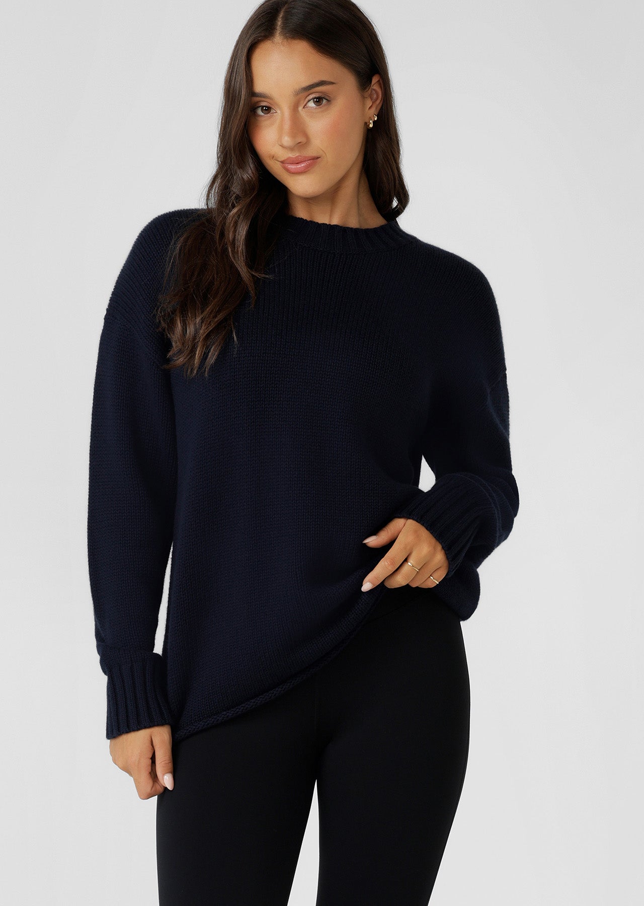 Lorna Jane Coastline Knit Jumper - Midnight Blue