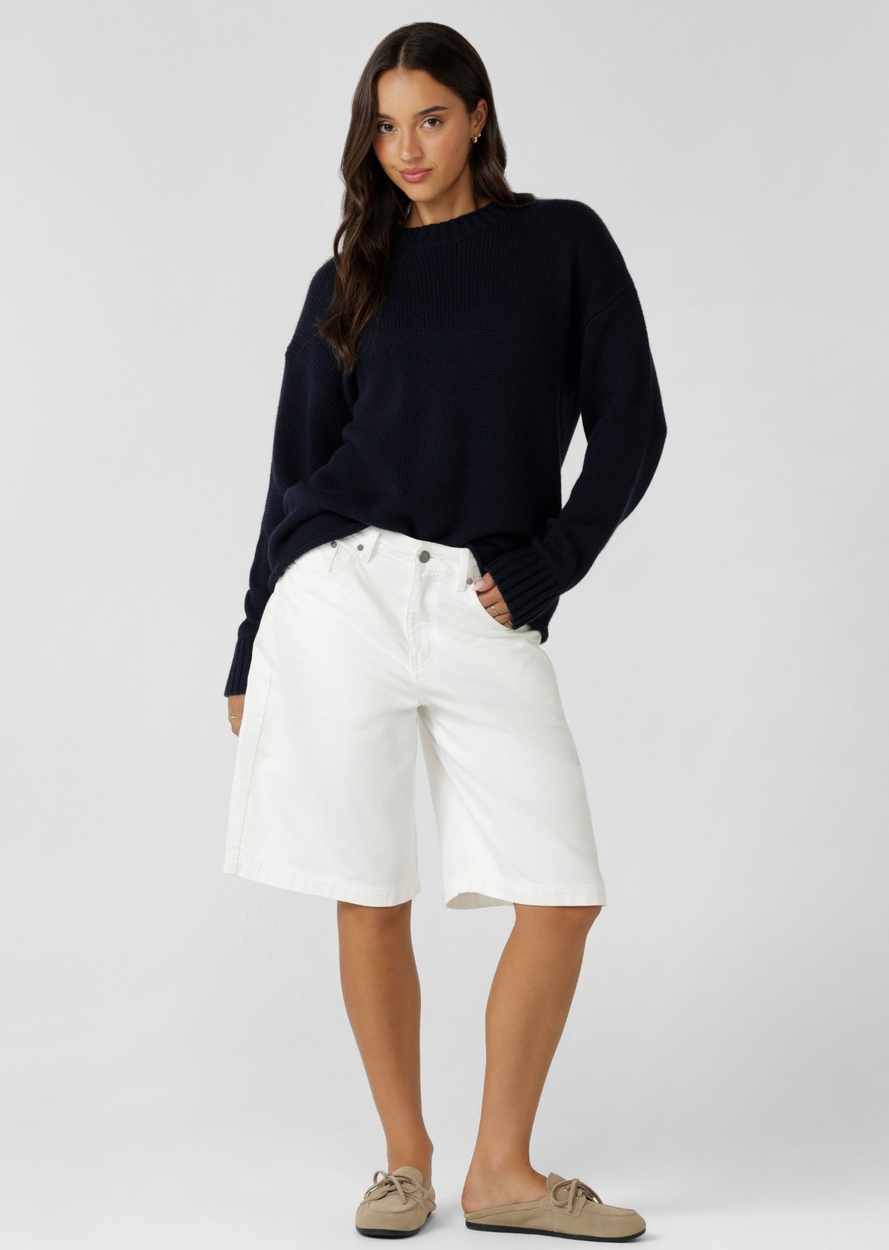 Lorna Jane Coastline Knit Jumper - Midnight Blue