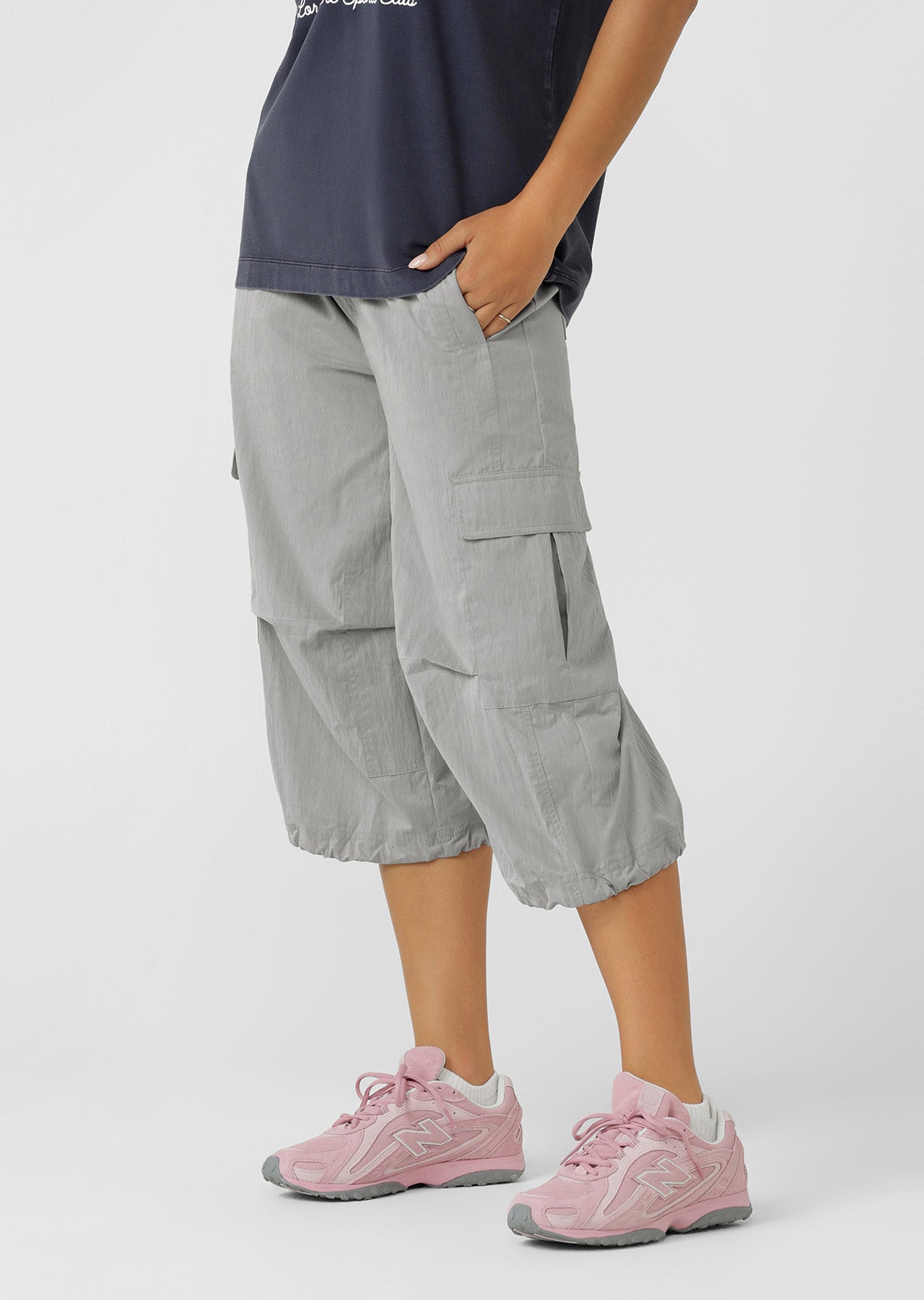 Lorna Jane Go-To Cropped Cargo Pants - Dusk