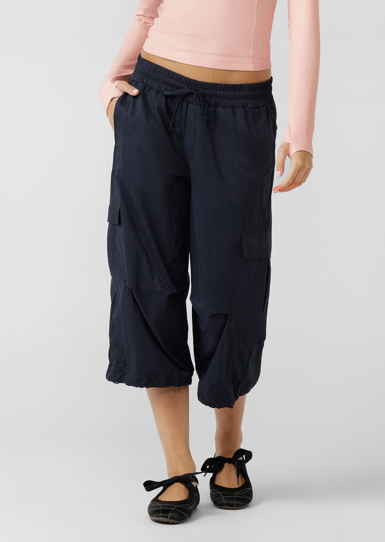 Lorna Jane Go-To Cropped Cargo Pants - Midnight Blue