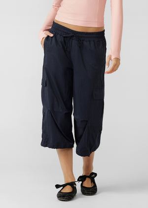 Lorna Jane Go-To Cropped Cargo Pants - Midnight Blue