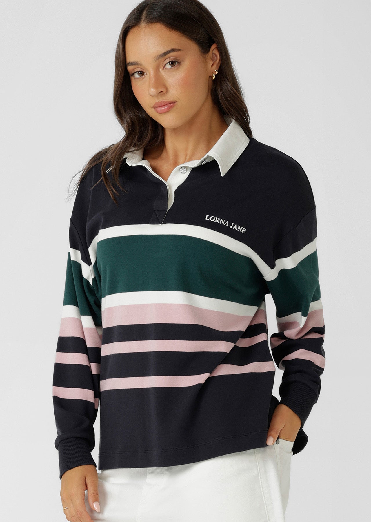 Lorna Jane Offshore Heritage Polo - Heritage Stripe