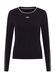 Lorna Jane Streamline Rib Long Sleeve Top - Midnight Blue
