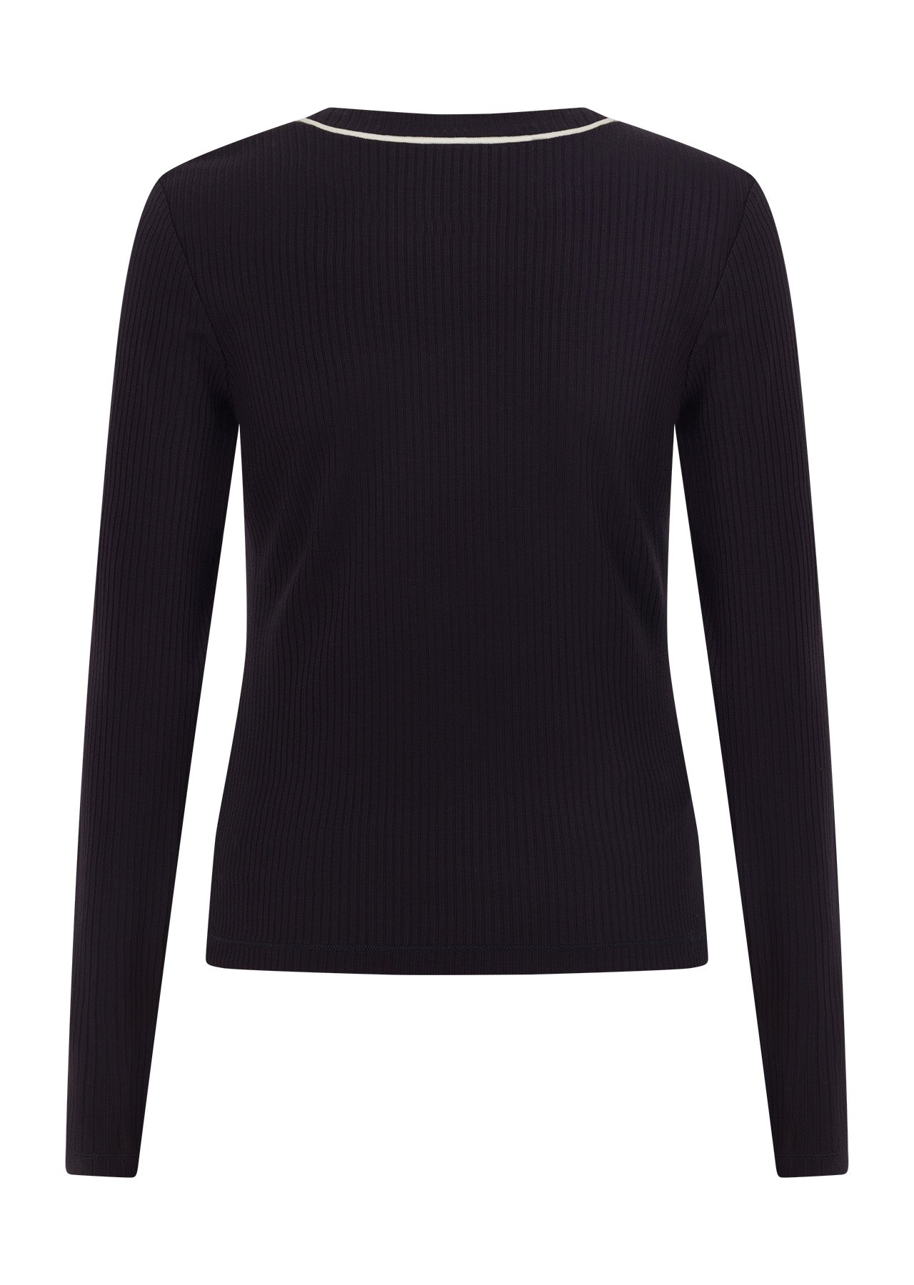 Lorna Jane Streamline Rib Long Sleeve Top - Midnight Blue
