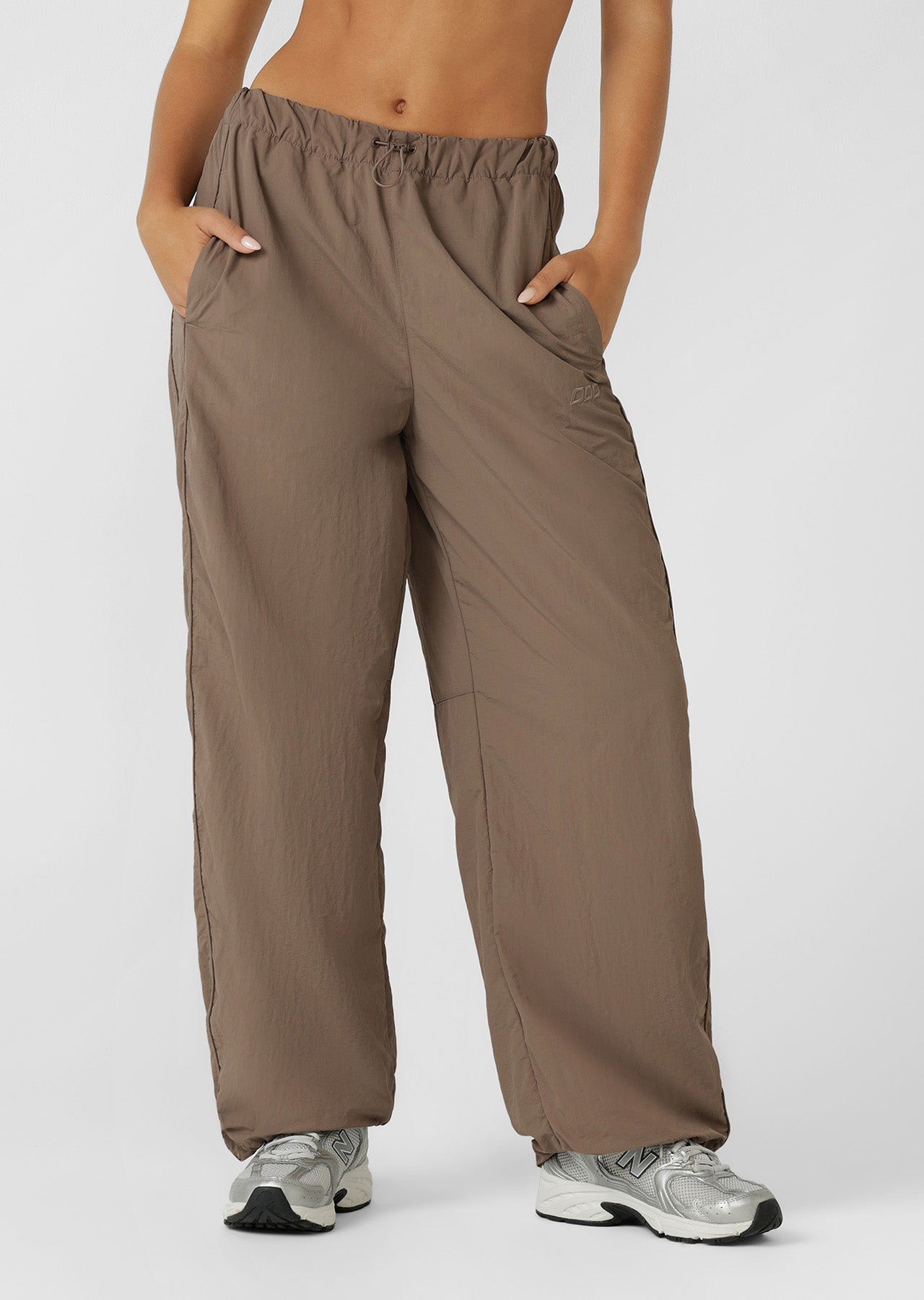Lorna Jane Windbreak Wide Leg Pants - Bone