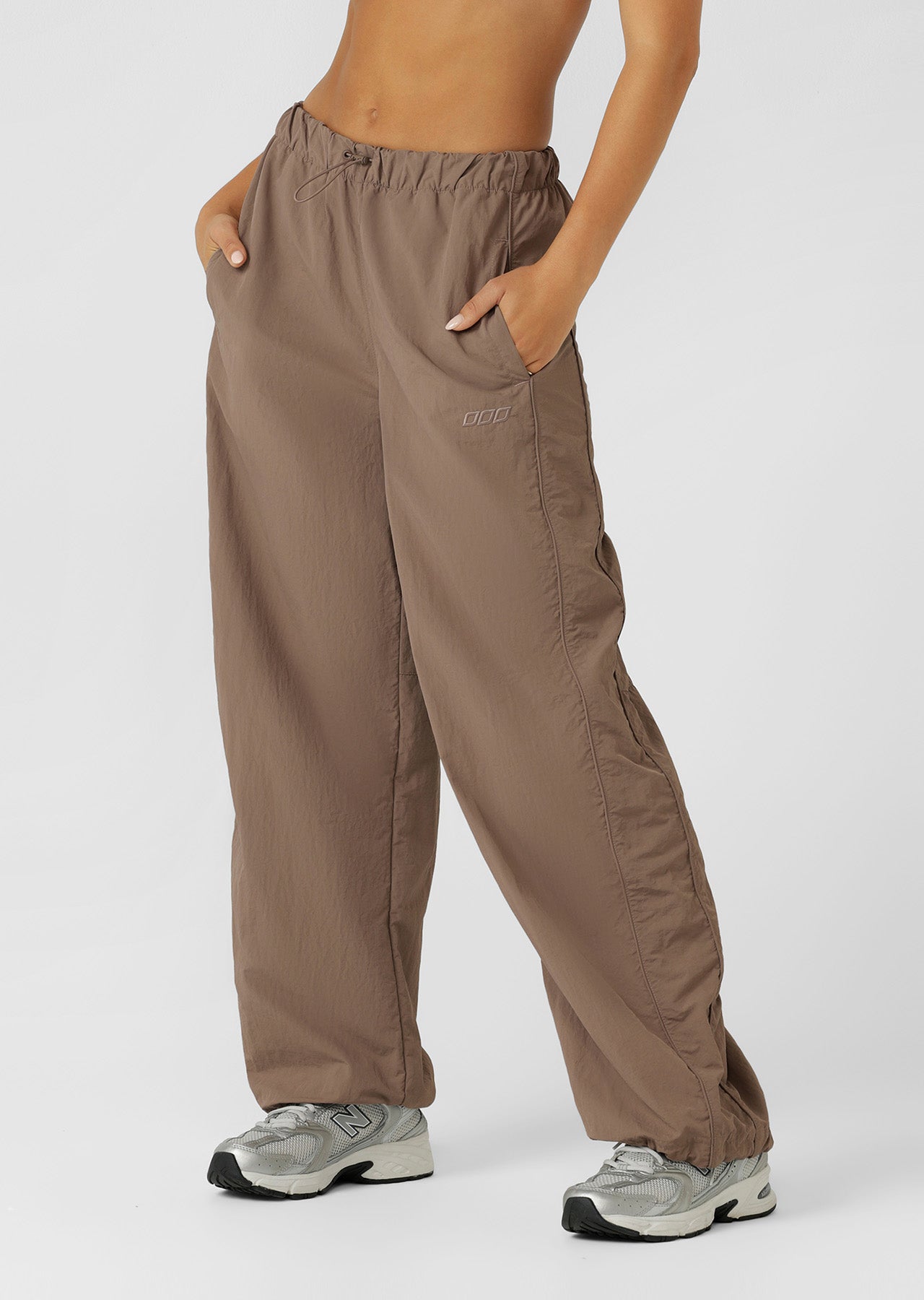 Lorna Jane Windbreak Wide Leg Pants - Bone
