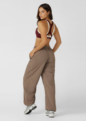 Lorna Jane Windbreak Wide Leg Pants - Bone