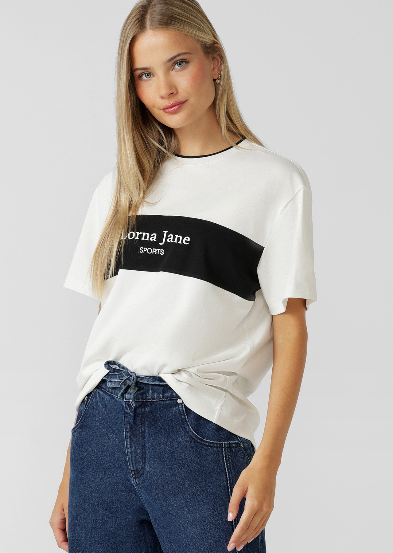 Lorna Jane Heritage Sports T-Shirt - Porcelain