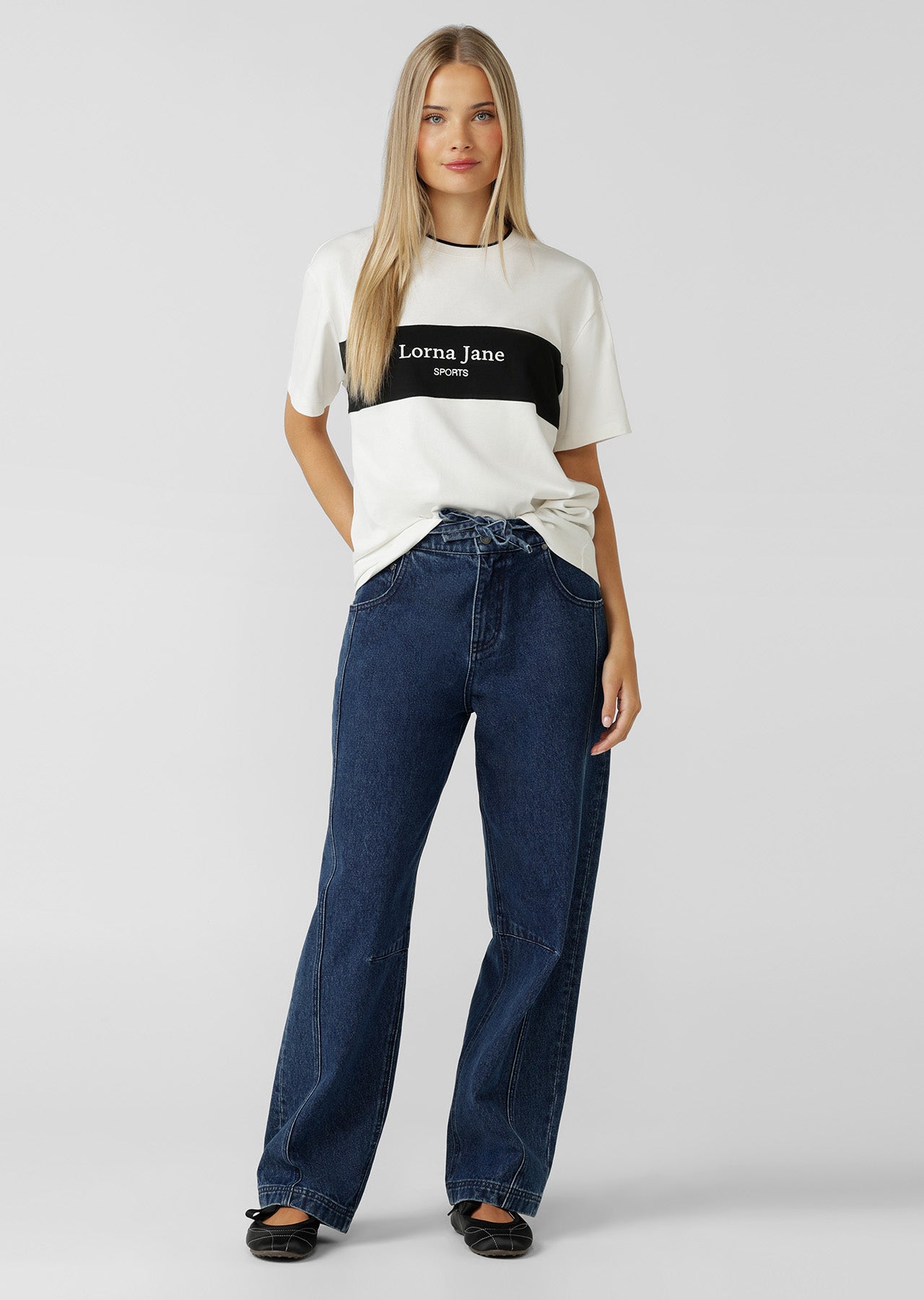 Lorna Jane Heritage Sports T-Shirt - Porcelain