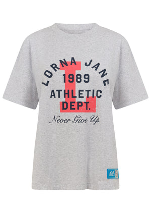 Lorna Jane Athletic Department T-Shirt - Light Grey Marl