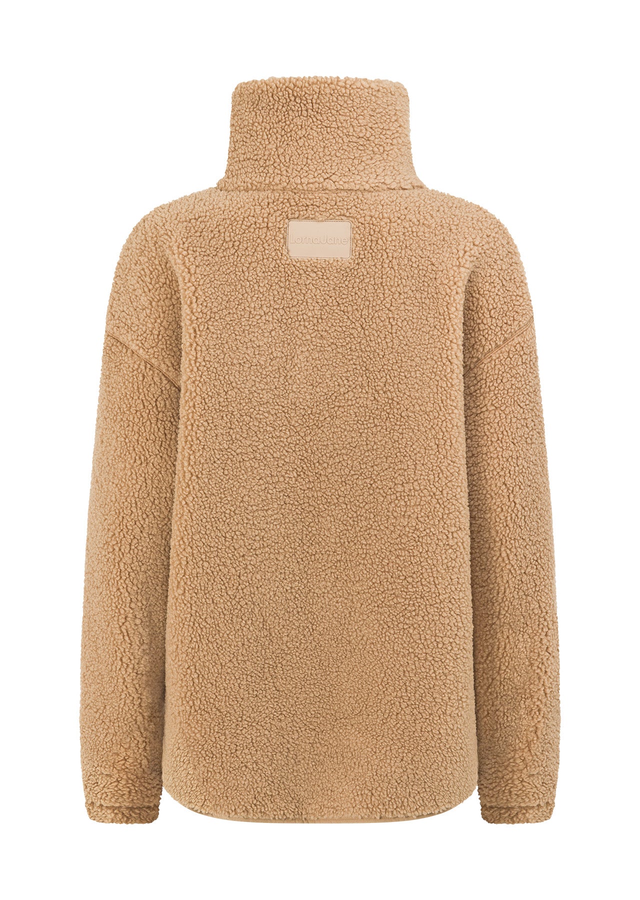 Lorna Jane Field Teddy Half Zip Sweat - Sand Dune