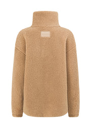 Lorna Jane Field Teddy Half Zip Sweat - Sand Dune