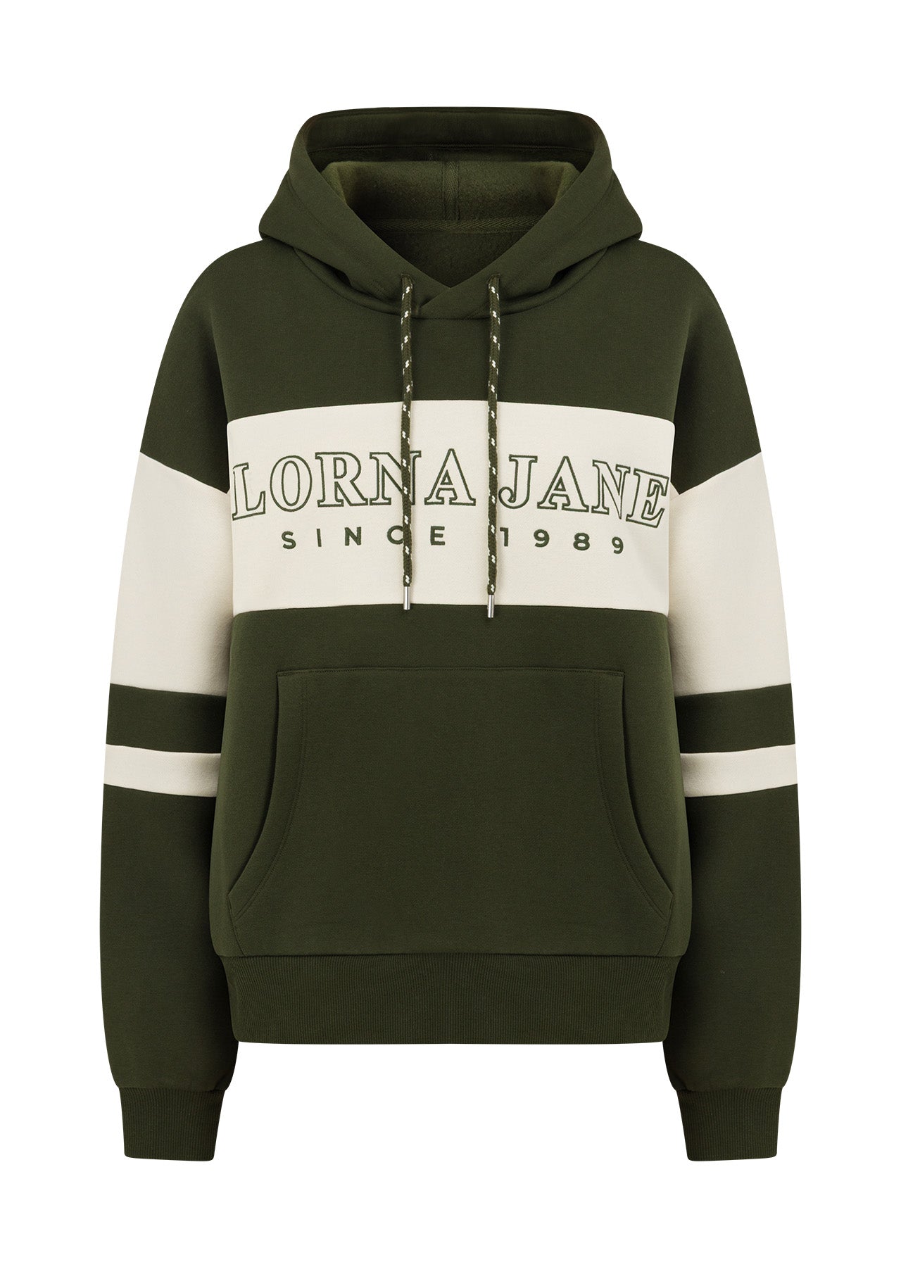 Lorna Jane Clubhouse Panelled Hoodie - Luxury Green