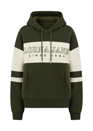 Lorna Jane Clubhouse Panelled Hoodie - Luxury Green