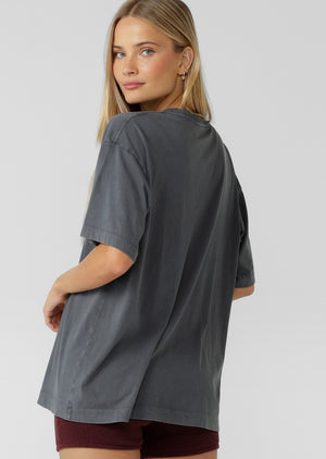 Lorna Jane Lorna Sports Washed Boyfriend T-Shirt - Washed Titanium