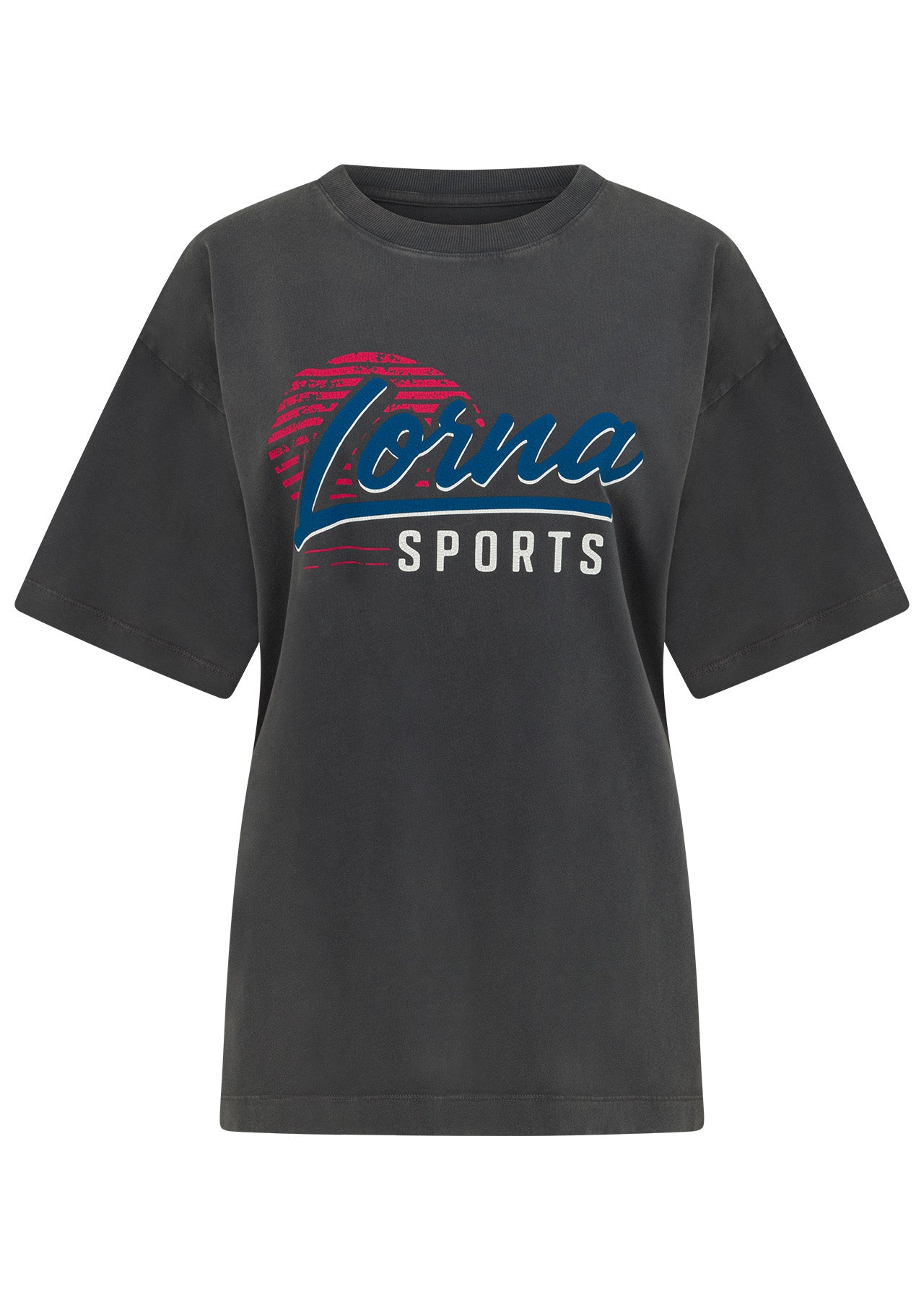 Lorna Jane Lorna Sports Washed Boyfriend T-Shirt - Washed Titanium