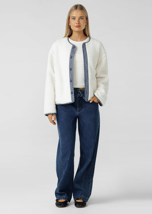 Lorna Jane Fieldline Reversible Jacket - Midnight Blue Check Print