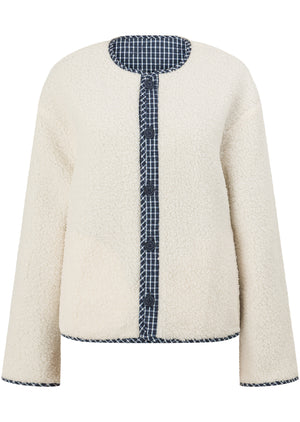 Lorna Jane Fieldline Reversible Jacket - Midnight Blue Check Print