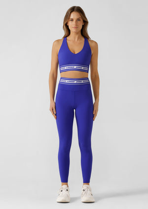 Lorna Jane Qualify Longline Sports Bra - Magnetic Blue