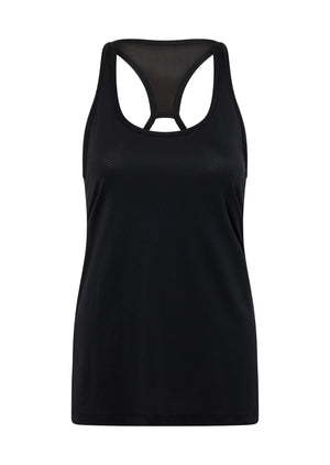 Lorna Jane Grab And Go Active Mesh Tank - Black