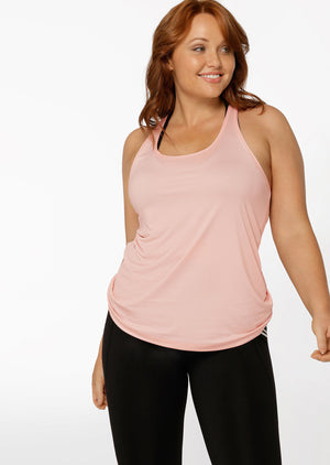 Lorna Jane Grab And Go Active Mesh Tank - Blushed Pink