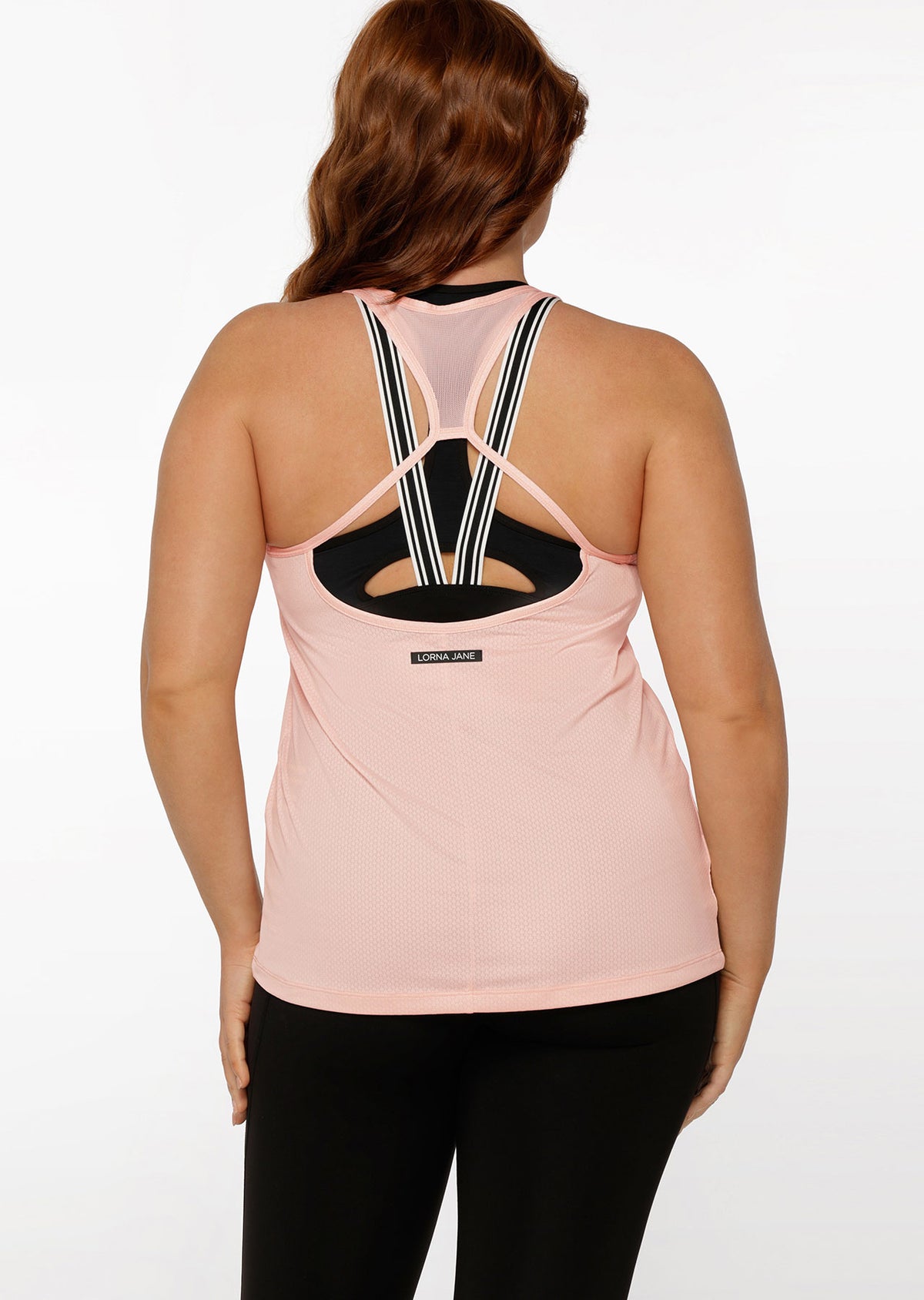 Lorna Jane Grab And Go Active Mesh Tank - Blushed Pink