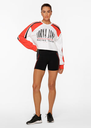 Lorna Jane Sprinter Terry Sweat - White Multi