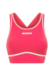 Lorna Jane Night Runner Sports Bra - Neon Raspberry