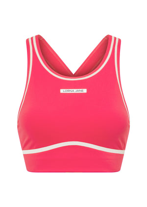 Lorna Jane Night Runner Sports Bra - Neon Raspberry