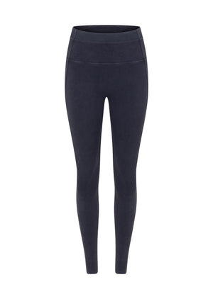 Lorna Jane Weekender Washed Full Length Pocket Leggings - Washed Midnight Blue