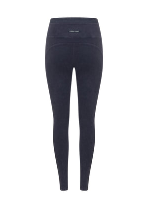 Lorna Jane Weekender Washed Full Length Pocket Leggings - Washed Midnight Blue