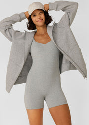 Lorna Jane Off Duty Bodysuit - Grey Marl