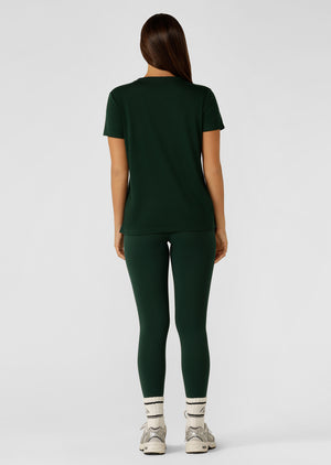 Lorna Jane Lotus Limited Edition Tee - Dark Green